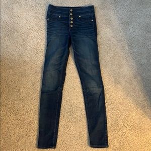Abercrombie button up skinny jeans